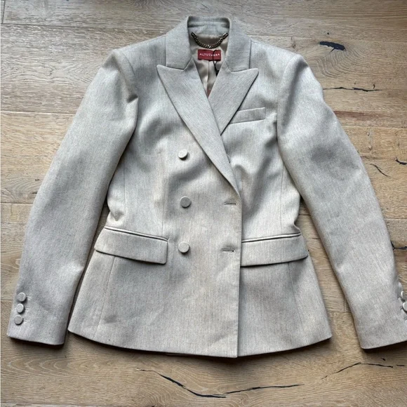ALTUZARRA ✨STUNNING ✨ NEW ✨Indiana Tan Blazer Wool Sz 42 madeItaly pricefirm!